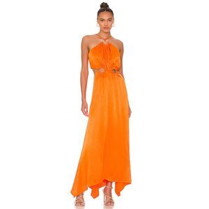 ELLIATT Visitant Maxi Dress in Papaya Size S $275